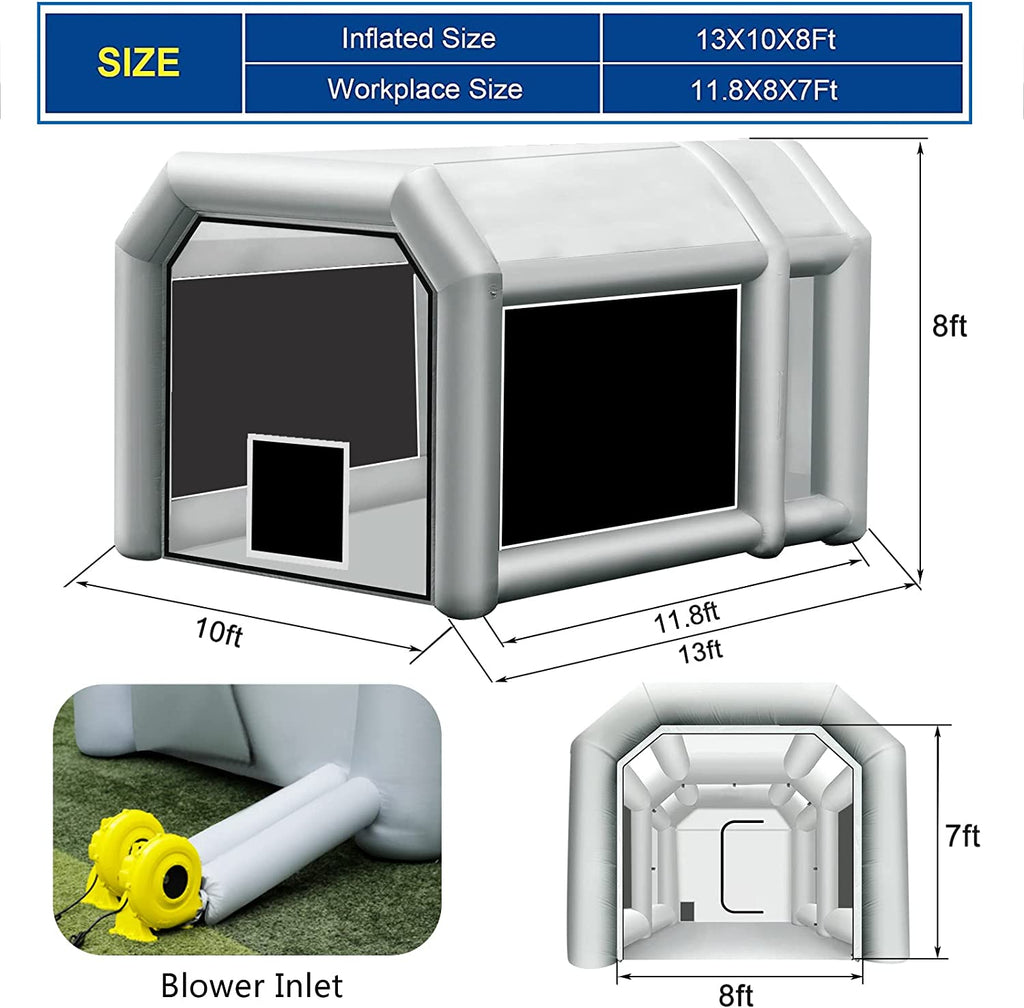 Free Door Ship Portable Inflatable Spray Booth For Car Paint Giant  Inflatable Spray Tent With Filter System From Thjoylimited2, $854.28