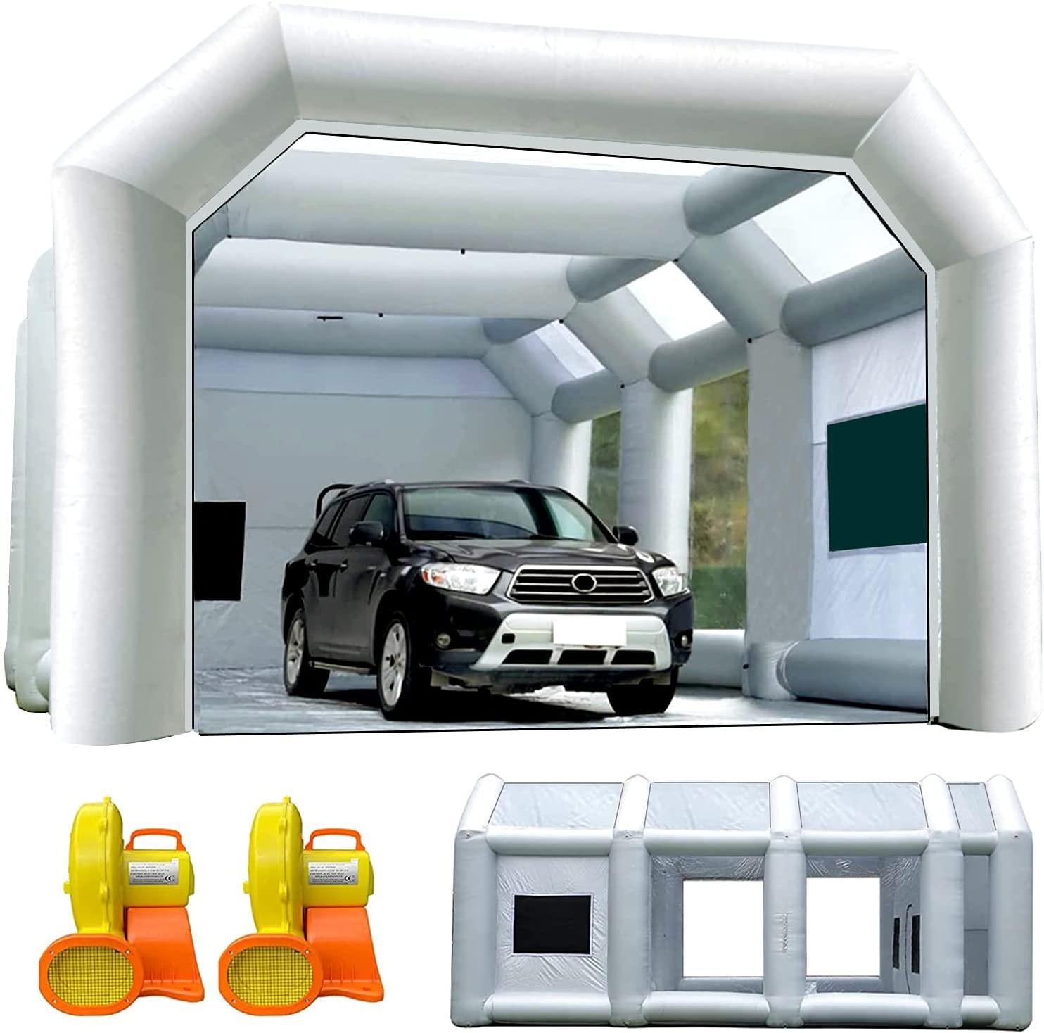 FLAPKWAN Inflatable Spray Paint Booth Portable Paint Tent Car