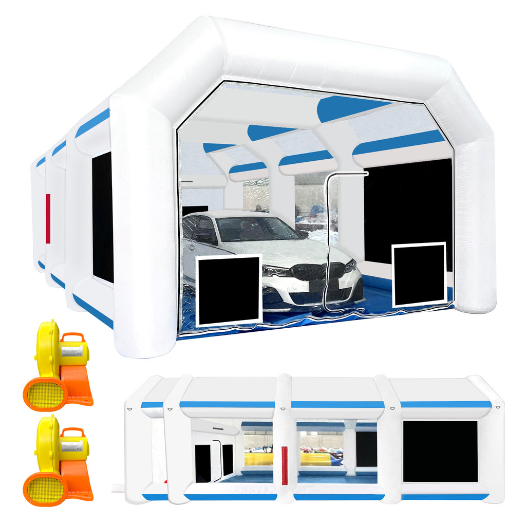 Portable Inflatable Paint Booth Mobile Car Spray Booth 26x13x10 Ft